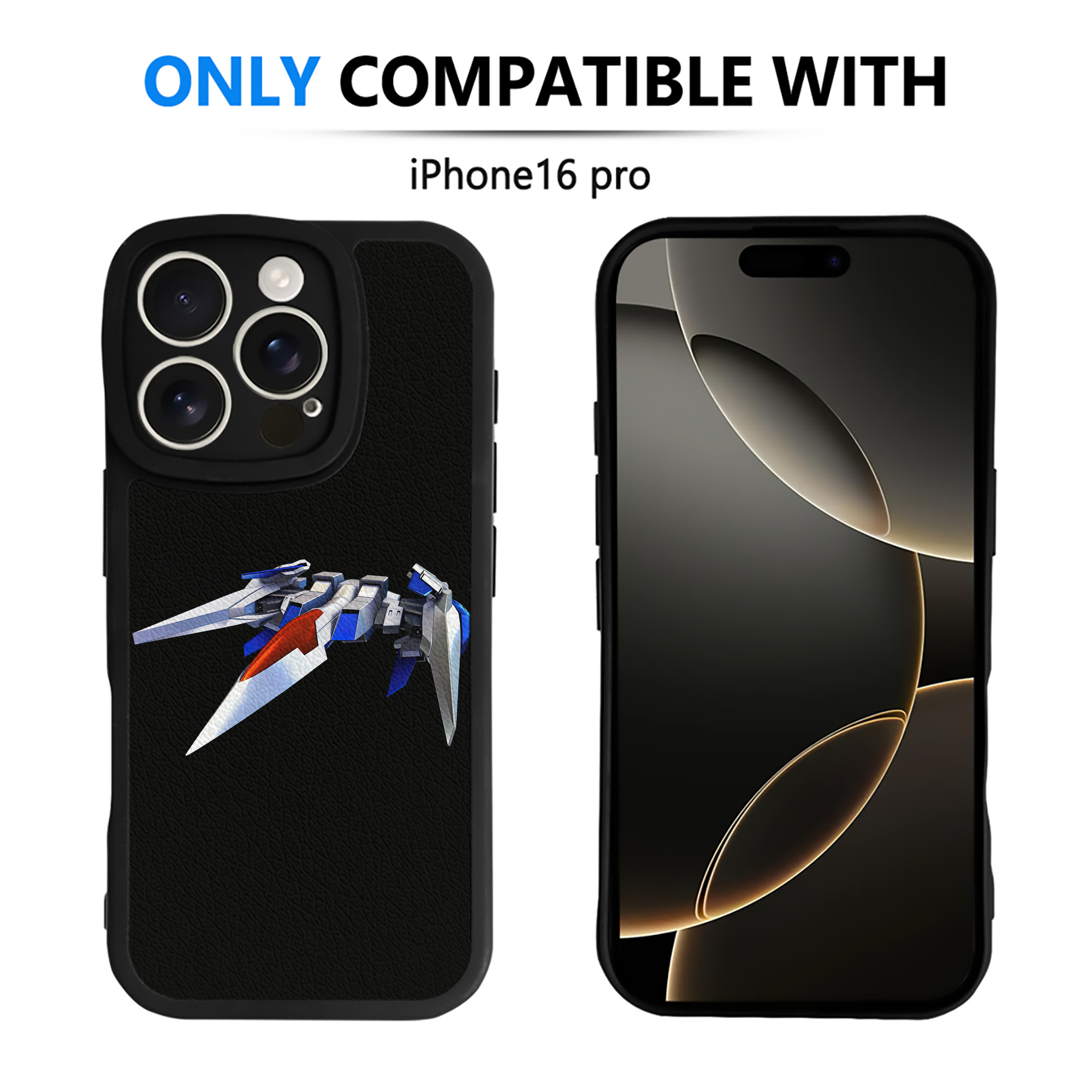 （画像用） 機動戦士ガンダム Mobile Suit Gundam 【iPhone 16シリーズ対応】シリコンスマホケース（レザー調） 材質：シリコン
